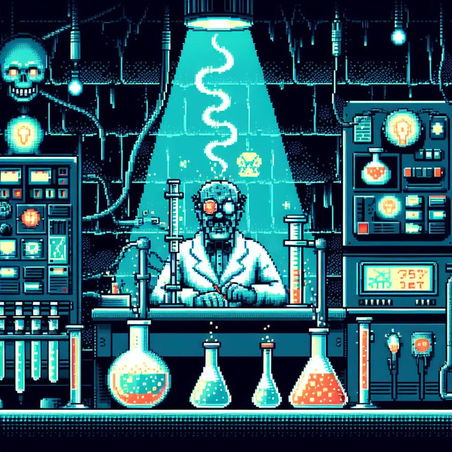 8-bit secret laboratory by JamesHosie1995 on DeviantArt