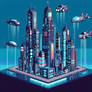 8-bit cybernetic city