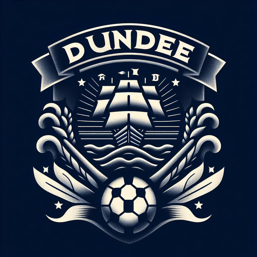 Dundee Lettering Blue Dundee FC Badge Redesign by JamesHosie1995 on DeviantArt