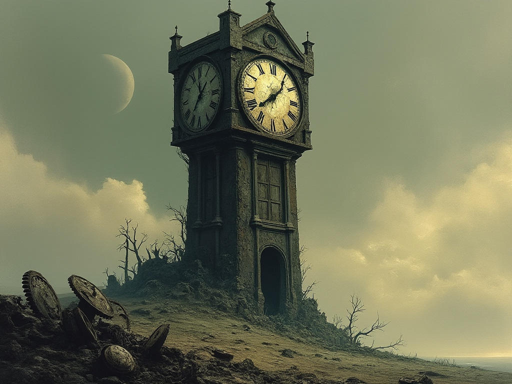 The Dreadful Clock Tower: A towering, rusted clock by JamesHosie1995 on ...