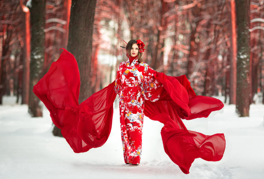 Red winter by Wan-Mei