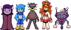 Undertale Yellow Cast but is Colored