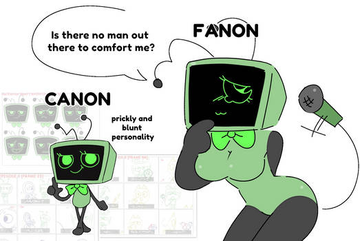 Dandy's World Canon Vee Vs. Fanon Vee