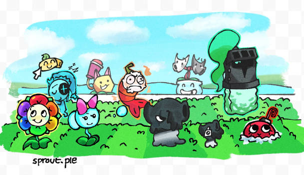 Dandy's World in PVZ Style