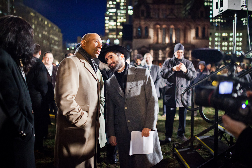 Copley Square Menorah Lighting 2013