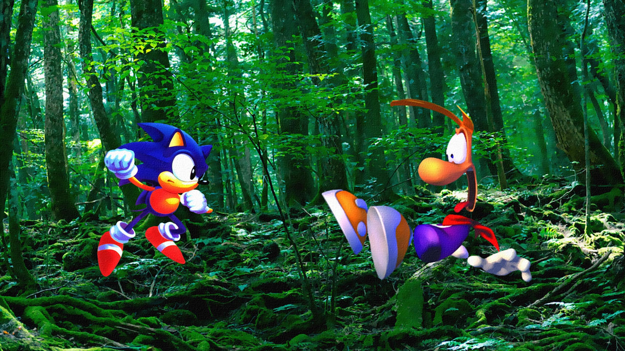 Rayman Vs Sonic by SneakySam101 on DeviantArt