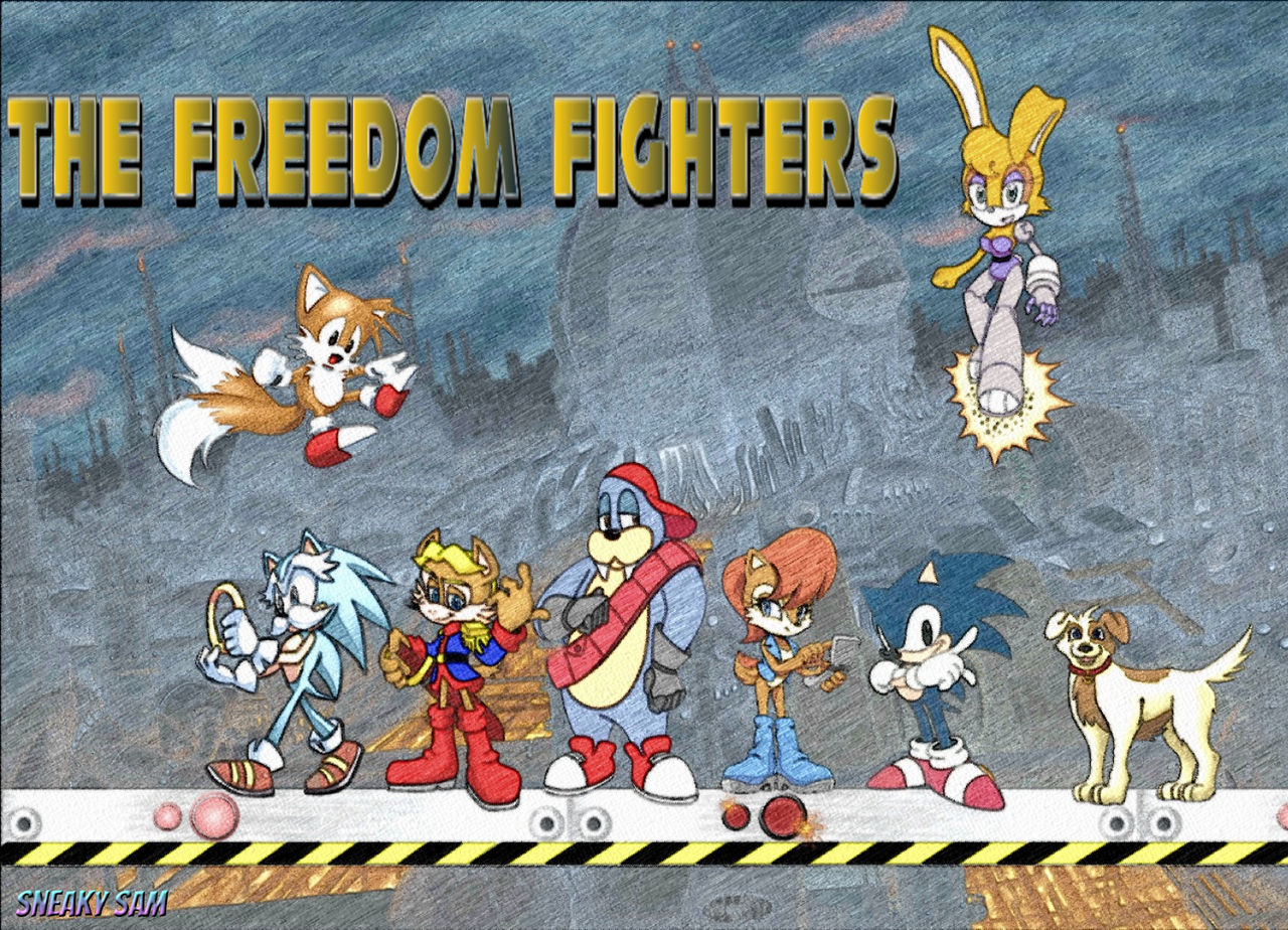Cartoon Fighters Deviantart Roster The Freedom Fighters(SatAM Roster) Custom Poster by SneakySam101 on ...