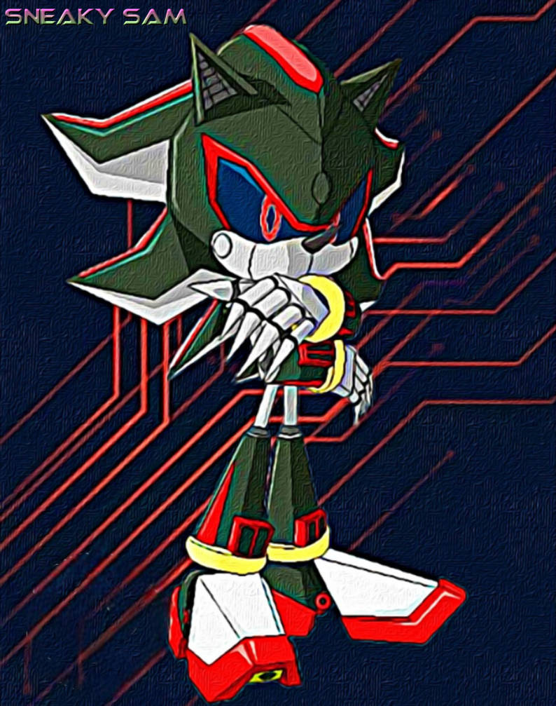 Shadow Chasing Metal Metal Shadow(Pin-Up) by SneakySam101 on DeviantArt