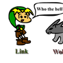 Link meets Wolf Link