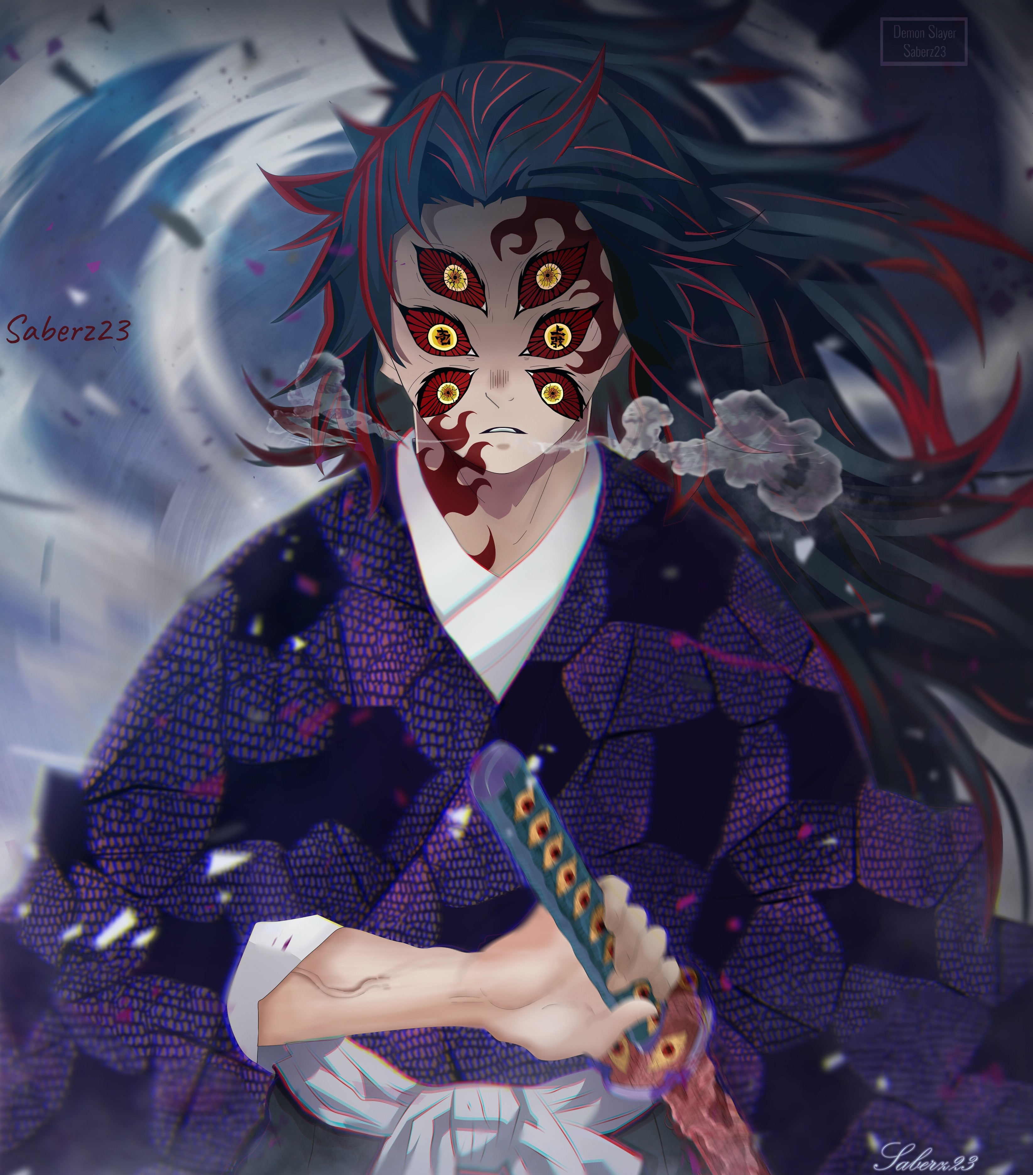 Kokushibo Fanart (@KSUWABE) : r/KimetsuNoYaiba