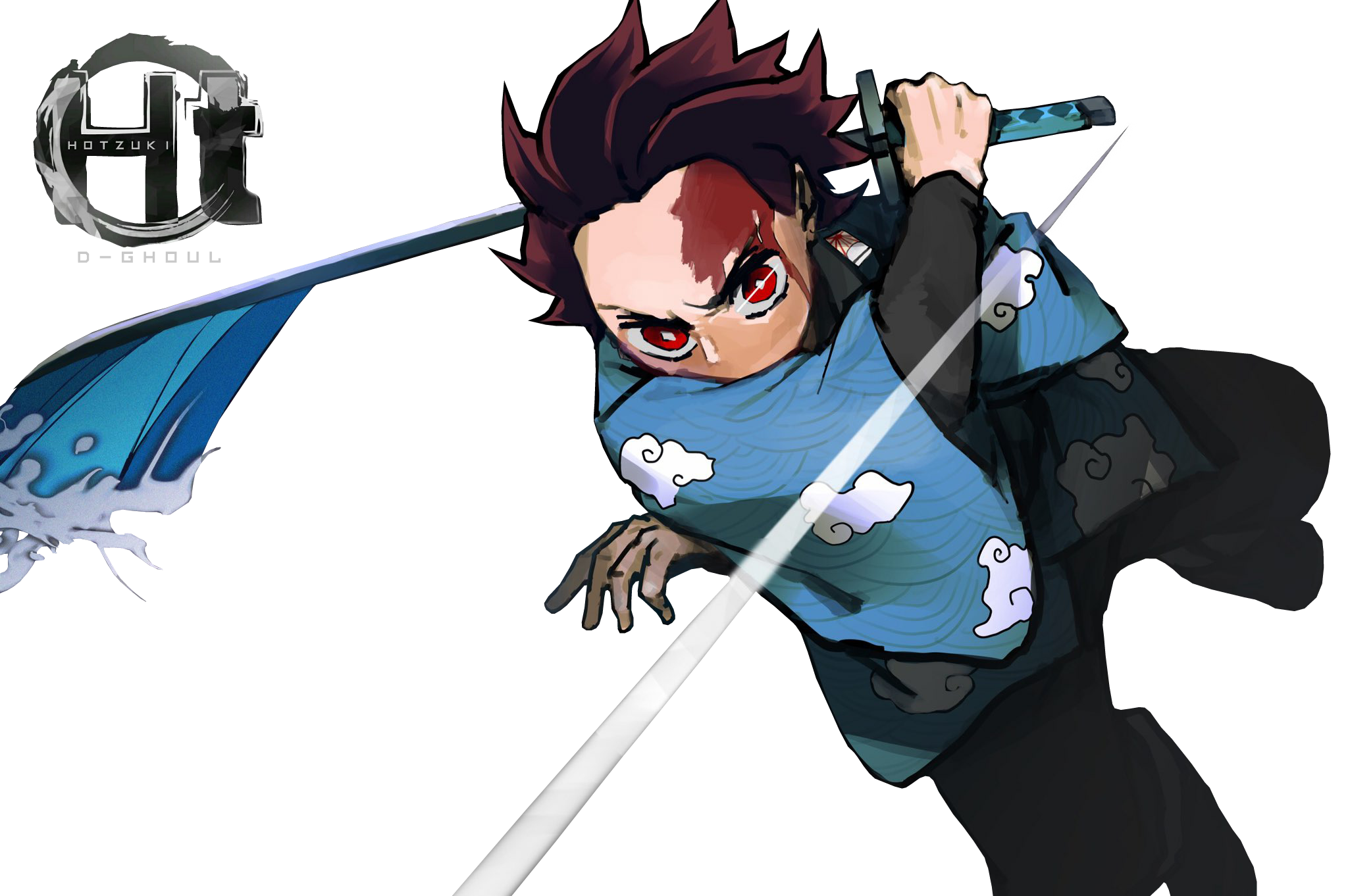 Kamado Tanjiro (Final Battle KNY) - Render by D4rkawaii on DeviantArt