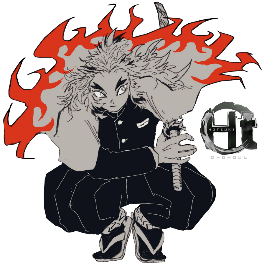 Rengoku Kyoujurou (KNY) - Render by D4rkawaii on DeviantArt