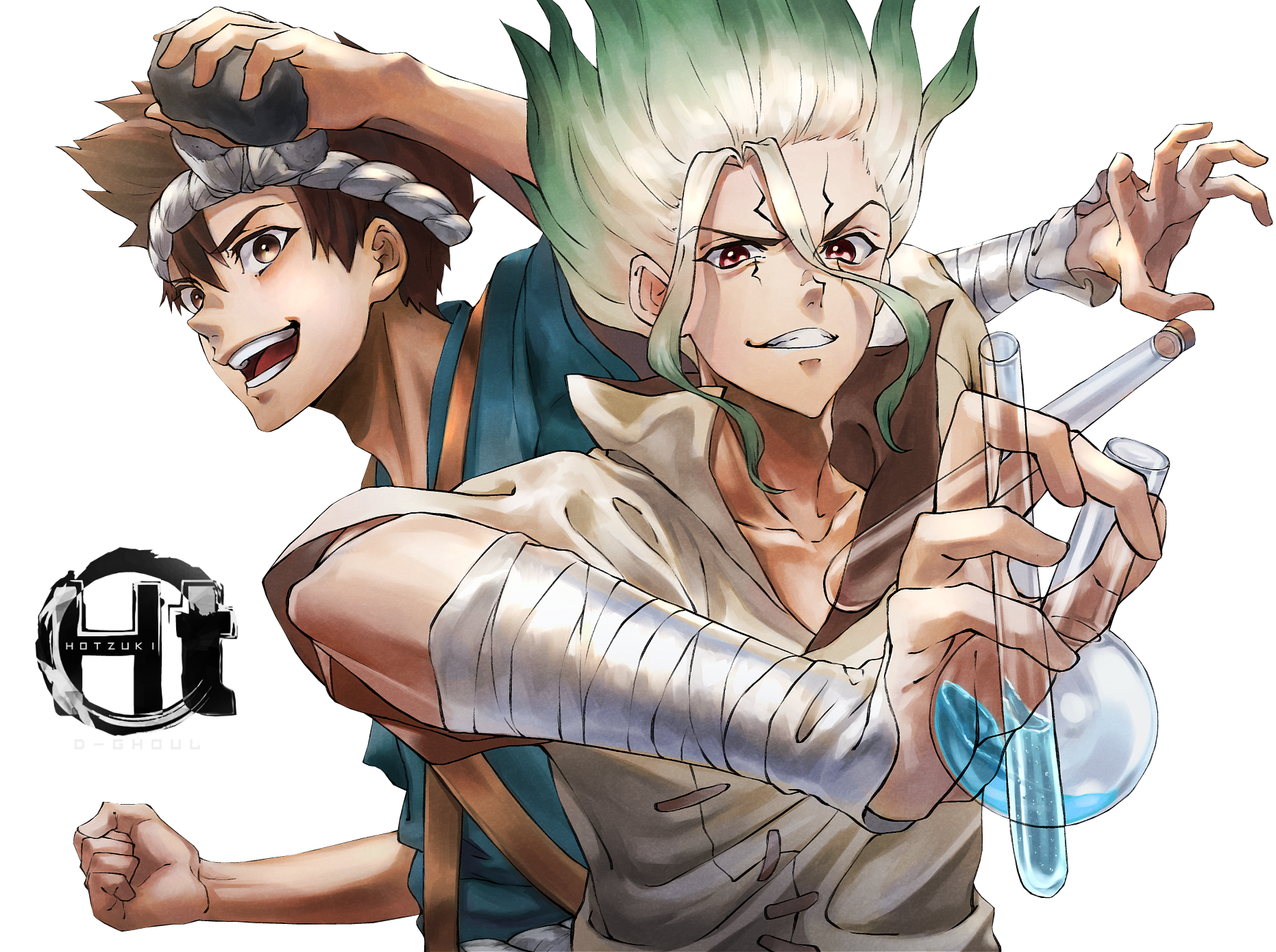 Senku And Chrome Dr Stone Render By D4rkawaii On Deviantart Senku And Chrome Dr Stone Render By D4rkawaii On Deviantart