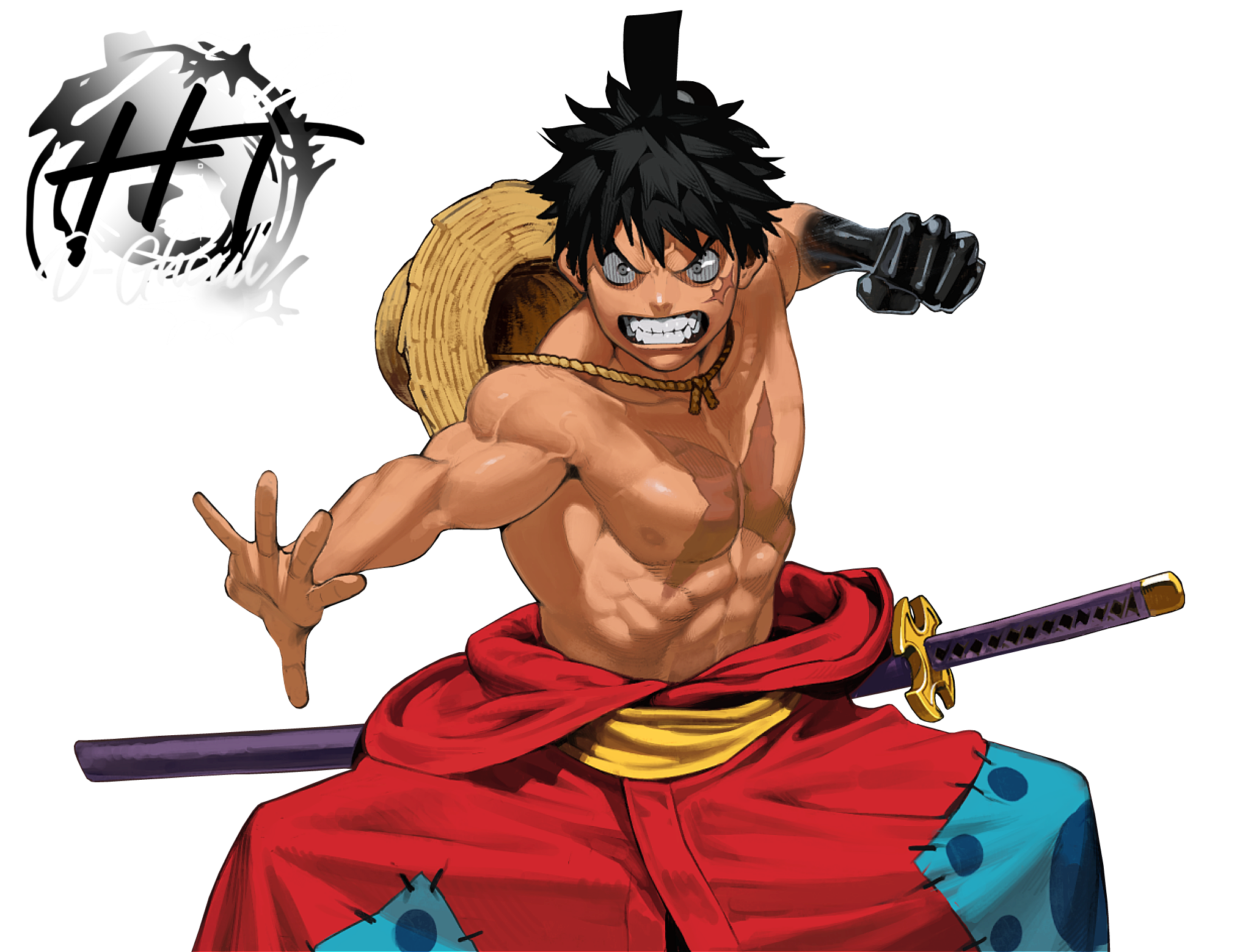 Luffy x Zoro (OP Wano Arc) - Render by D4rkawaii on DeviantArt