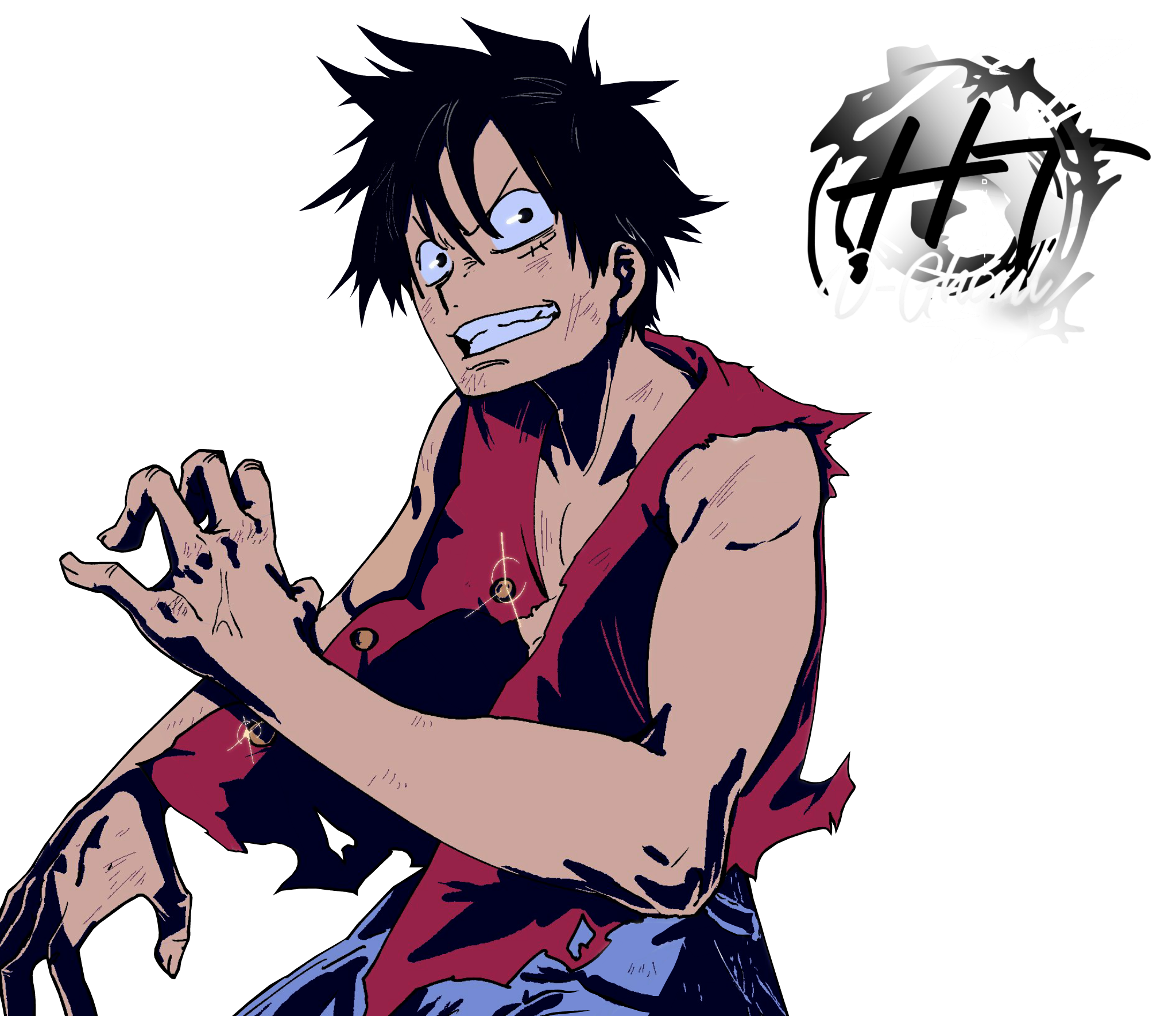 Luffy (OP) - Render by D4rkawaii on DeviantArt