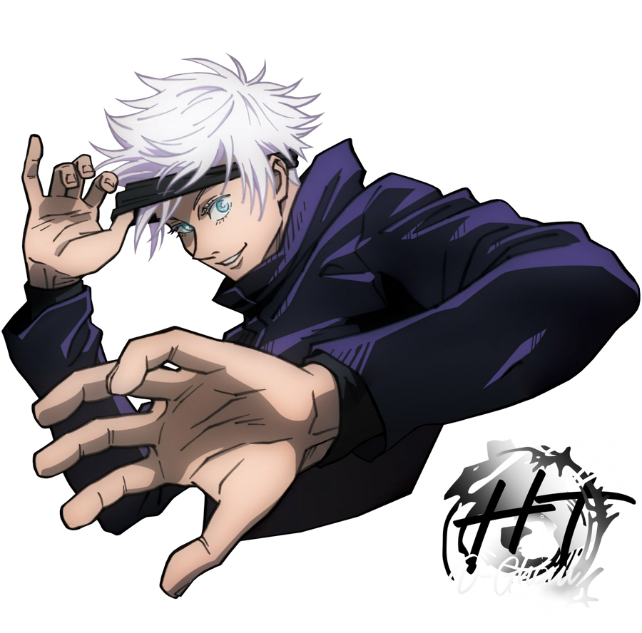 Gojou Satoru (JJK Bluray Art) Render by D4rkawaii on DeviantArt