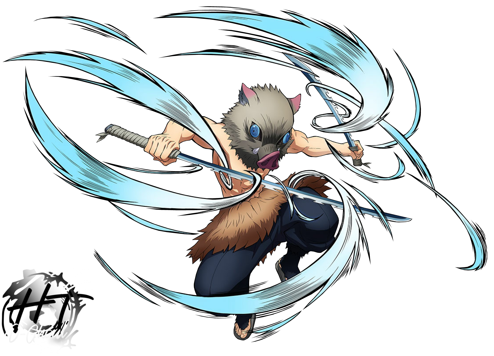 Inosuke (KNY: Hinokami Keppuutan) - Render by D4rkawaii on DeviantArt