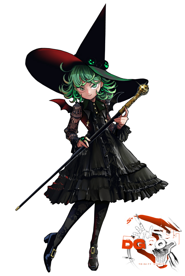 Witch Tatsumaki (OPM Halloween) - Render by D4rkawaii on DeviantArt