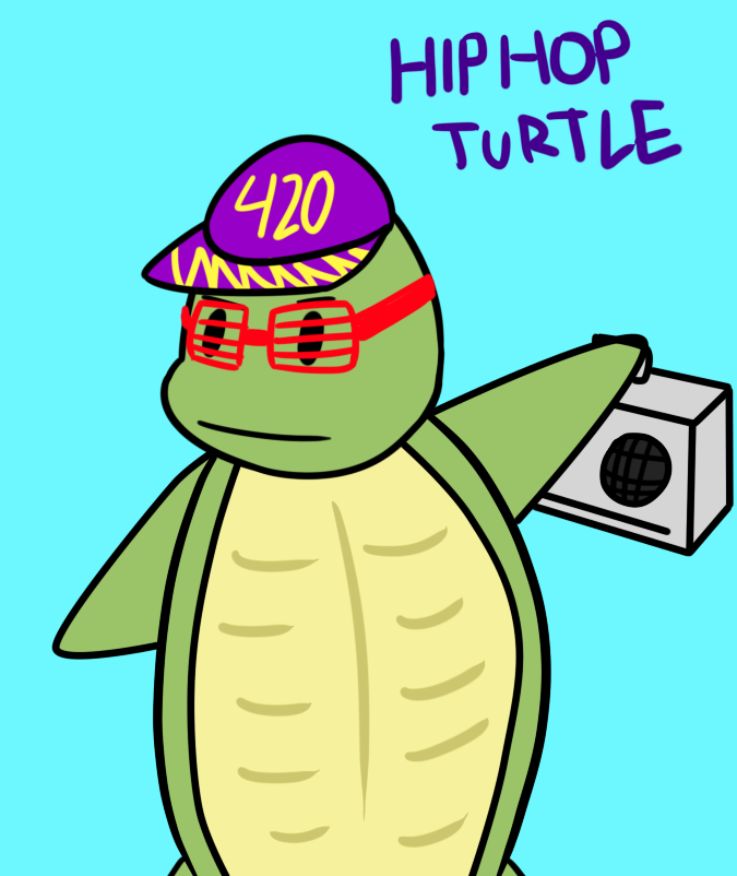 Dancing Rrap Turtle Hip Hop Turtle by IlyaRacer on DeviantArt