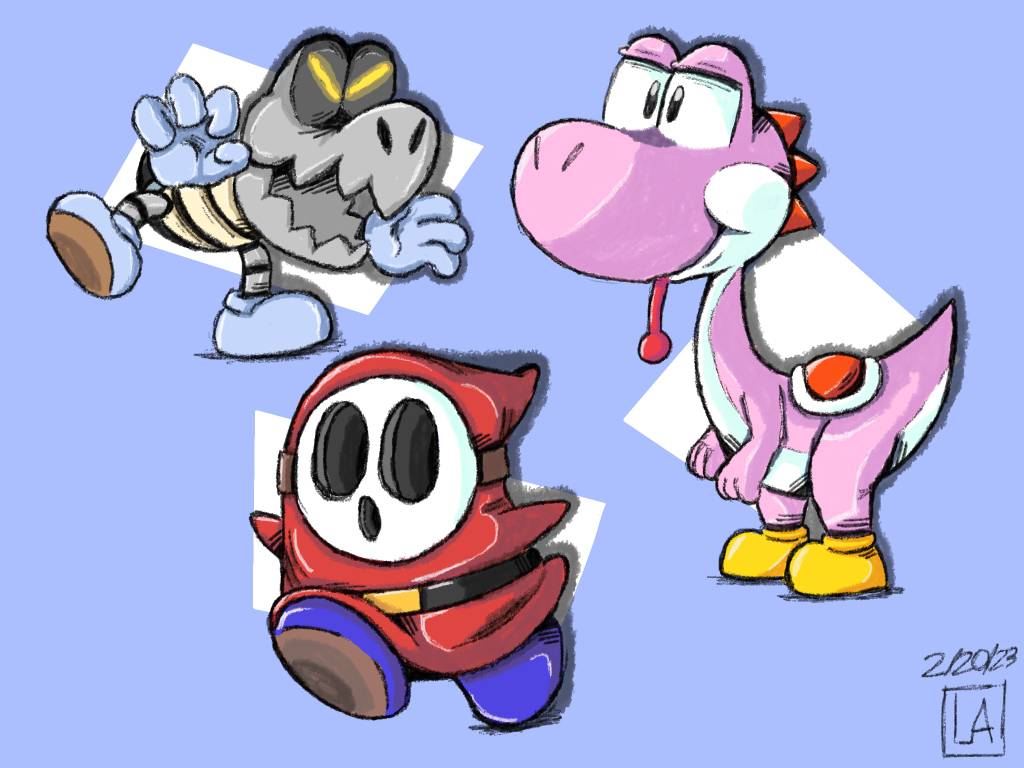 Super Mario Characters by megasonikirb on DeviantArt