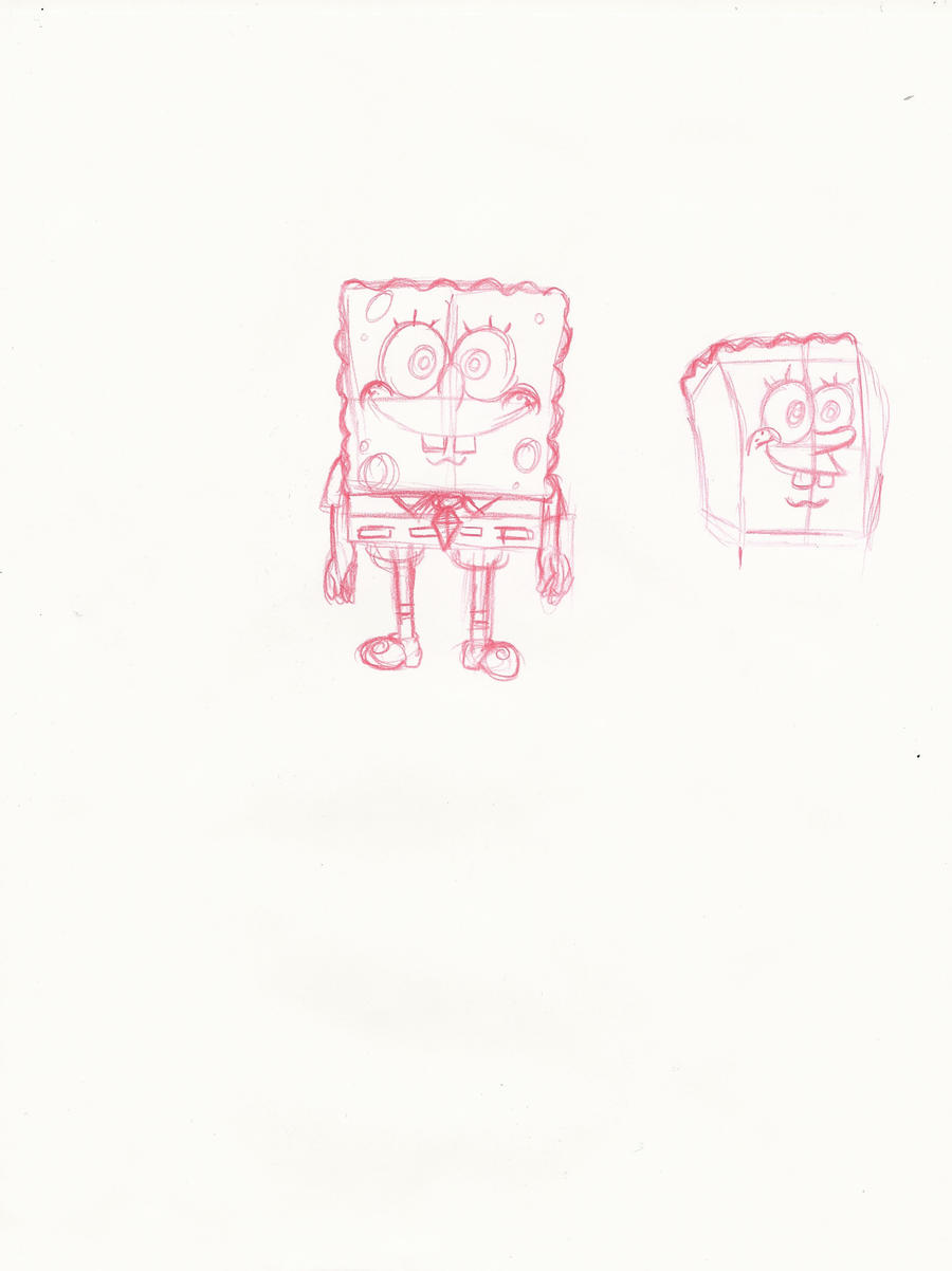 Spongebob Rough Sketch by B-manYoshi on DeviantArt