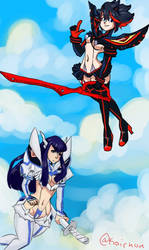 Kill La Kill Ryuko and Satsuki