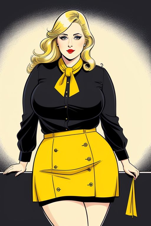 chubby woman office lady by andrevm99 on DeviantArt