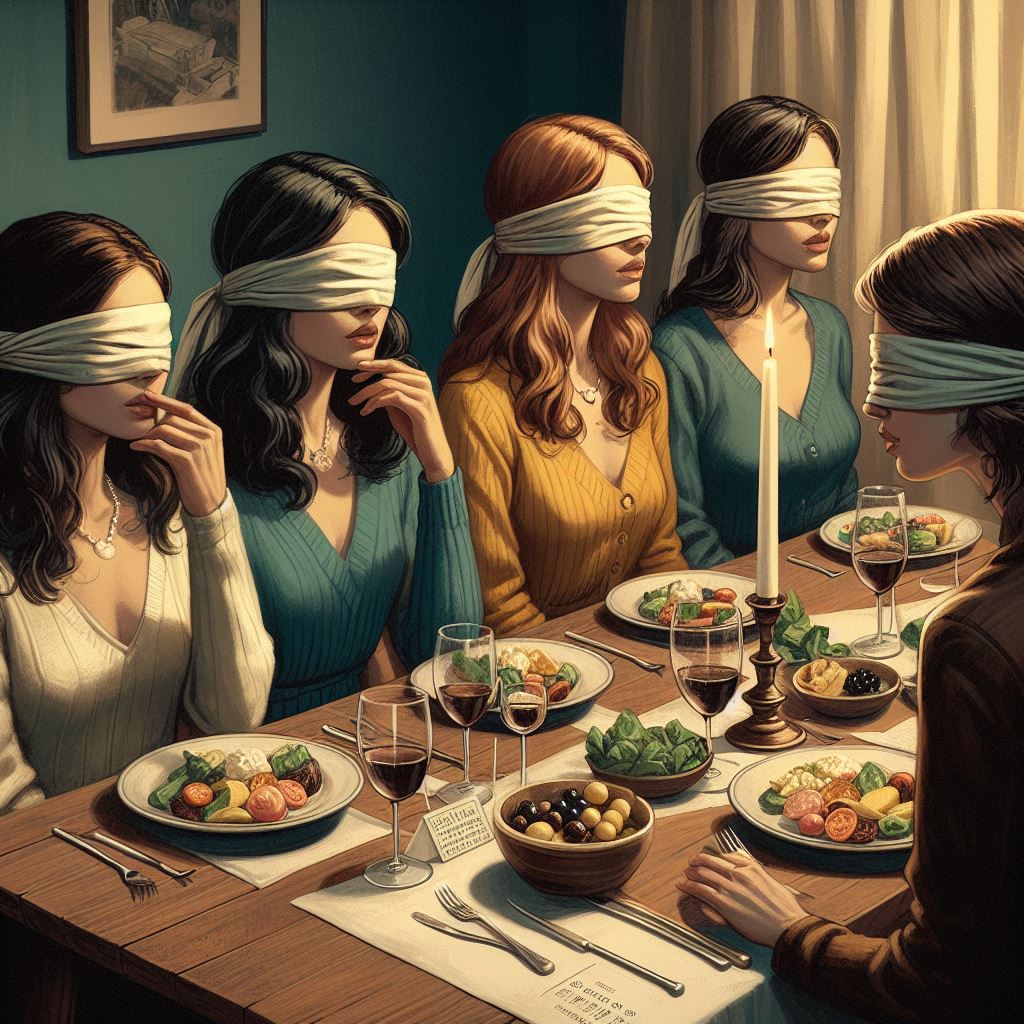 Blindfolded Women At Blind Dinner Event By Andrevm99 On DeviantArt blindfolded-women-at-blind-dinner-event-by-andrevm99-on-deviantart