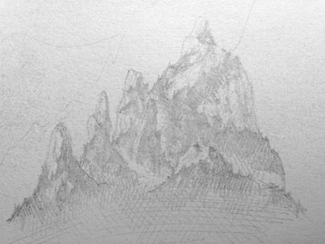 Mountain Range Sketch