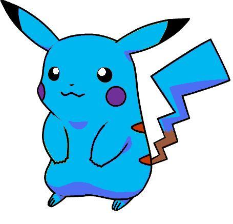 Como DESENHAR o BLUE PIKACHU - Como DIBUJAR a BLUE PIKACHU