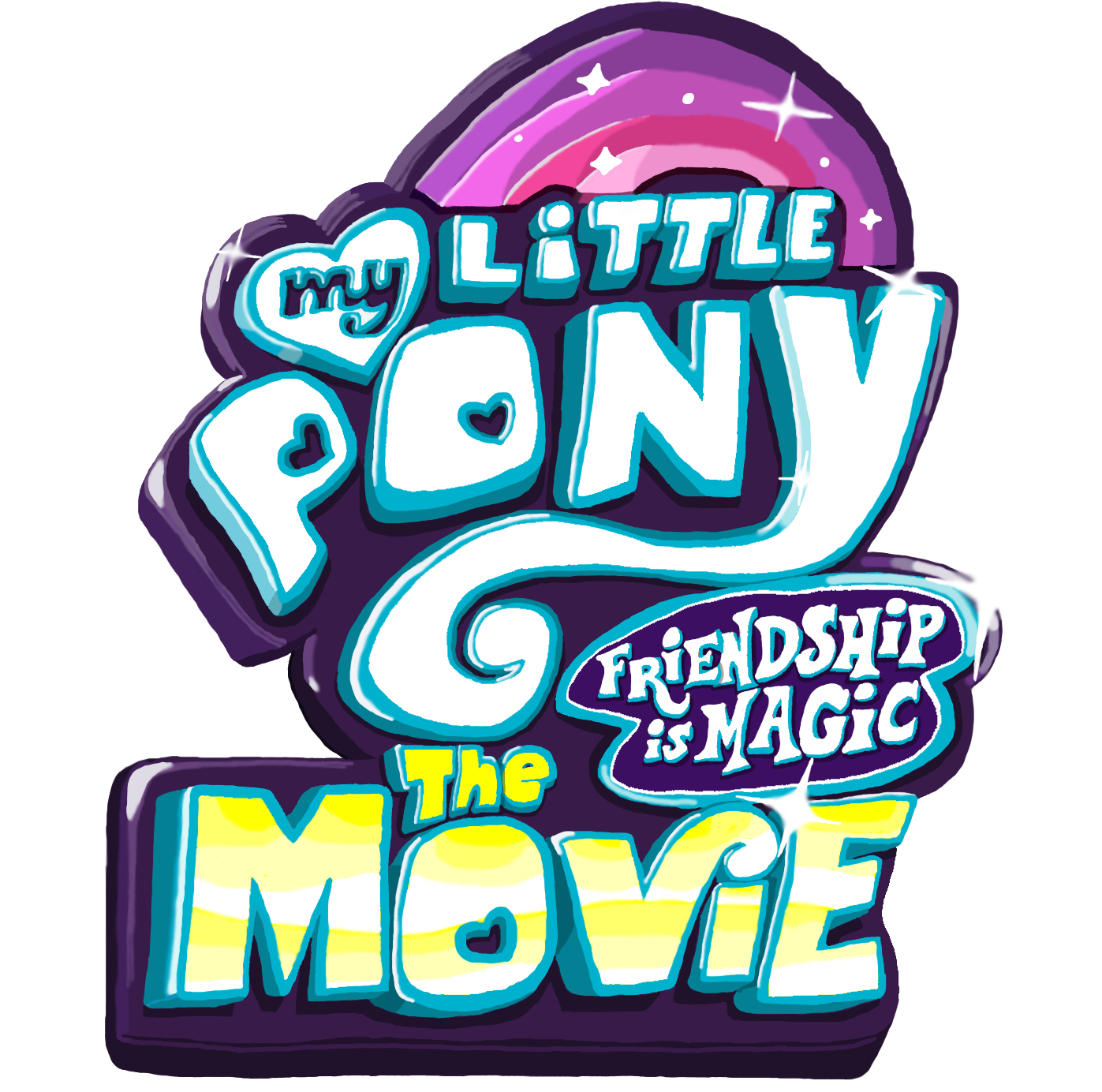 My Little Pony ~ FiM - The Movie (Title Variant) by MorphiusX on DeviantArt