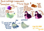 Brush Settings- Paint Tool Sai by ShintaRee