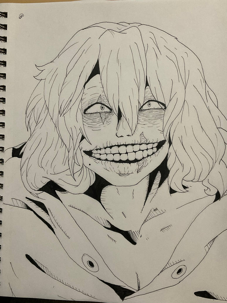 What a face... Shimura! (Inked) by SynthwaveSurfin on DeviantArt