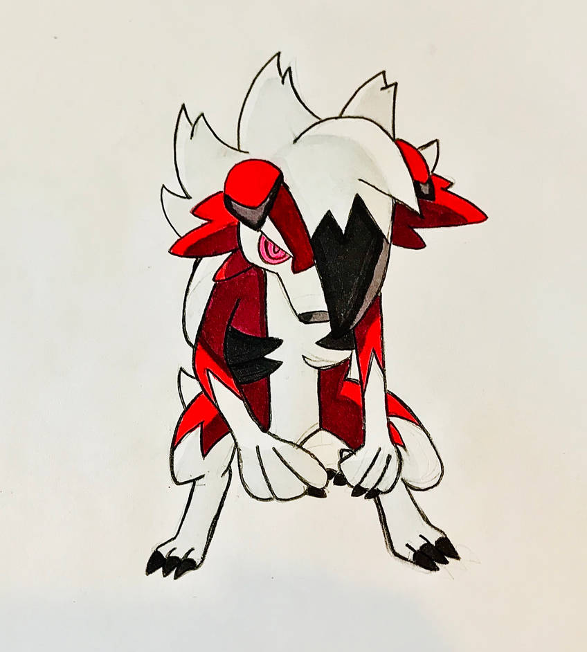Lycanroc Midnight Form By TsengMangaArt On DeviantArt lycanroc-midnight-form-by-tsengmangaart-on-deviantart
