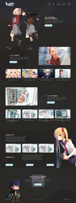 Behance Anime Webdesign
