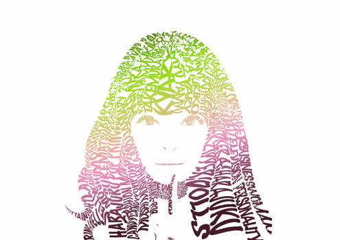 Typography Potret Kyary Pamyu Pamyu