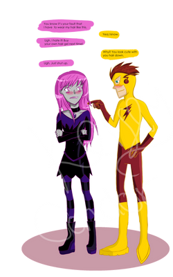 Kid Flash and Jinx