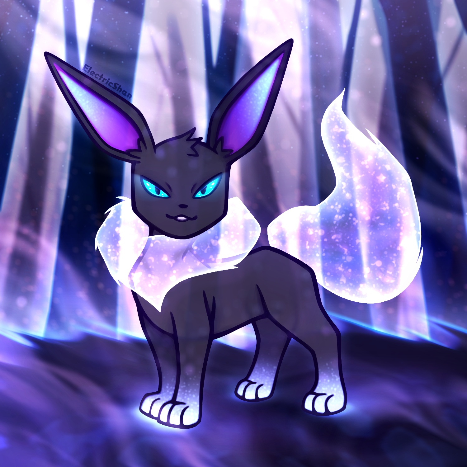 Ghost-Type Eeveelution - I made this and I'm proud.. TwT : r/Pokemonart