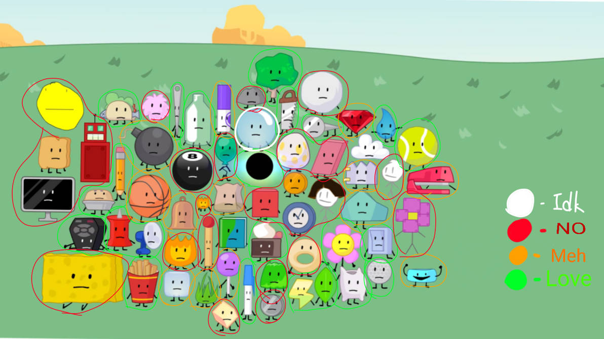 Bfb P my rankings for Bfb season 4 characters by Bfbartist on DeviantArt