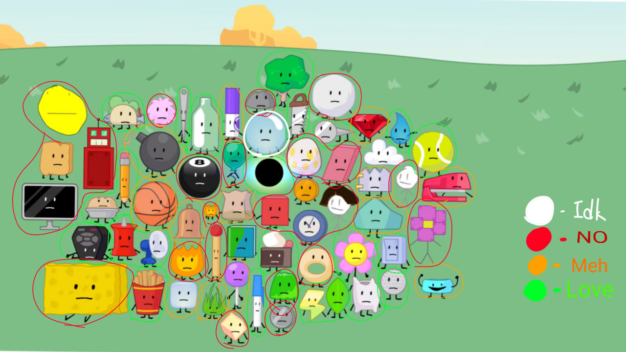 Bfb my rankings for Bfb season 4 characters by Bfbartist on DeviantArt