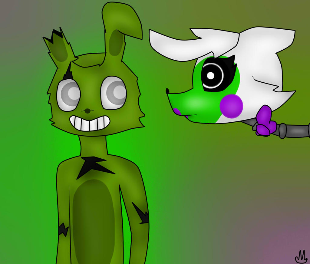 SpringTrap x Tangle by DarkNightNightmare on DeviantArt
