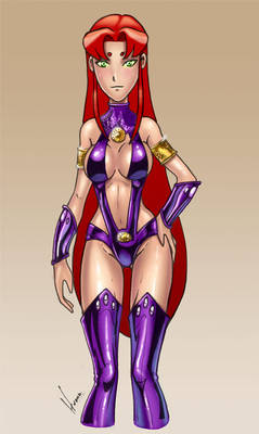 starfire uniforme comics