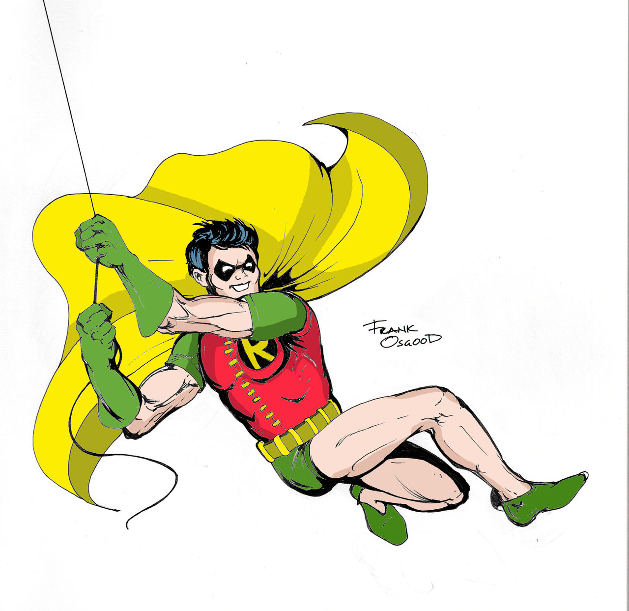 Robin Falling Over Robin swinging by osgoodcomix on DeviantArt