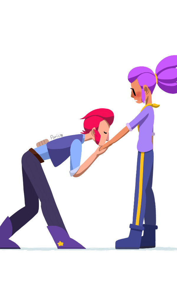 You Are My Brawn And Beauty Shelly Fanart By Summerthecatt On Deviantart - brawl stars colt and shelly fanart