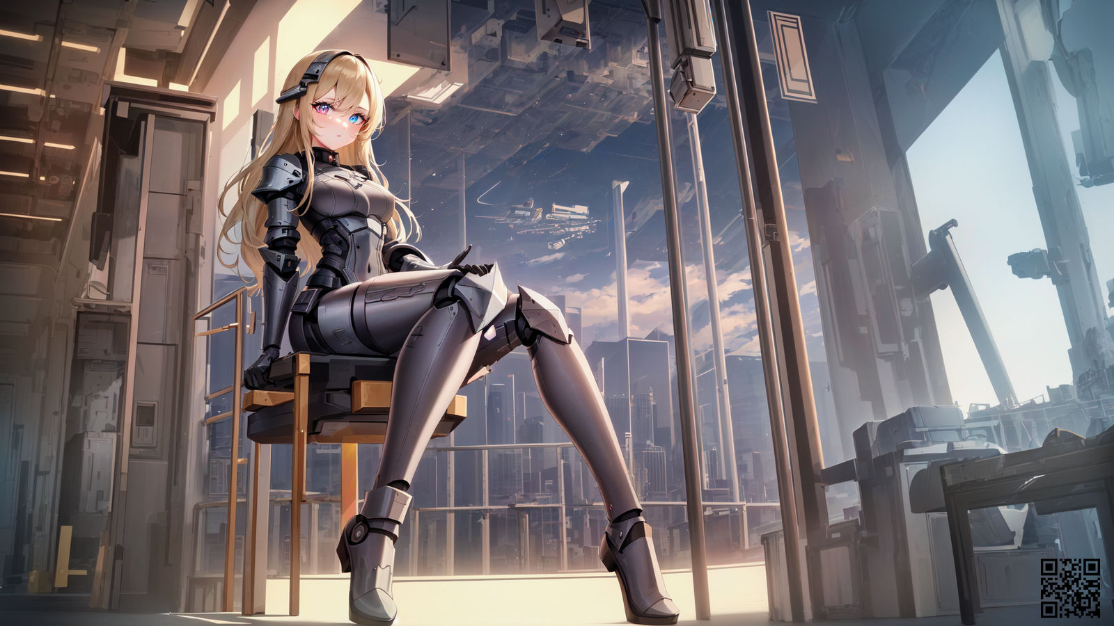 Fantasy Android Knight Android Knight Inspection (ca. 2842, colorized) by Invictus-Creations ...
