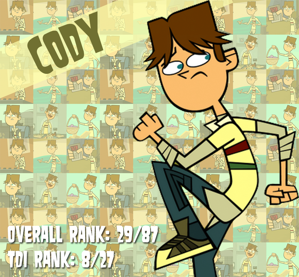 ::Total Drama Ranking #29: Cody:: by QuickDrawDynoPhooey on DeviantArt