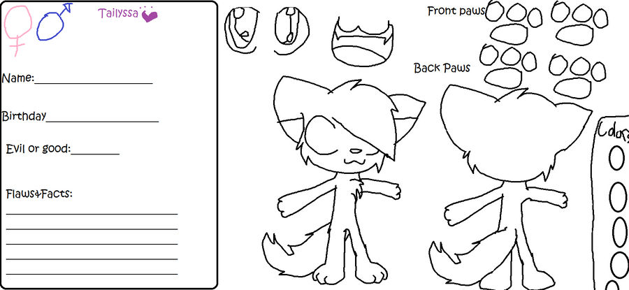 Ref sheet base by Doodle-To-The-Rescue on DeviantArt