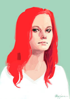 Red-haired girl.