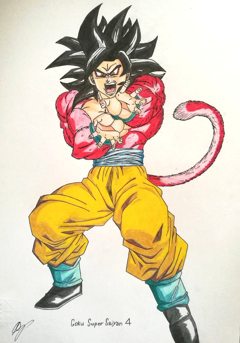 Goku Super Saiyan 4 by ProRimz on DeviantArt