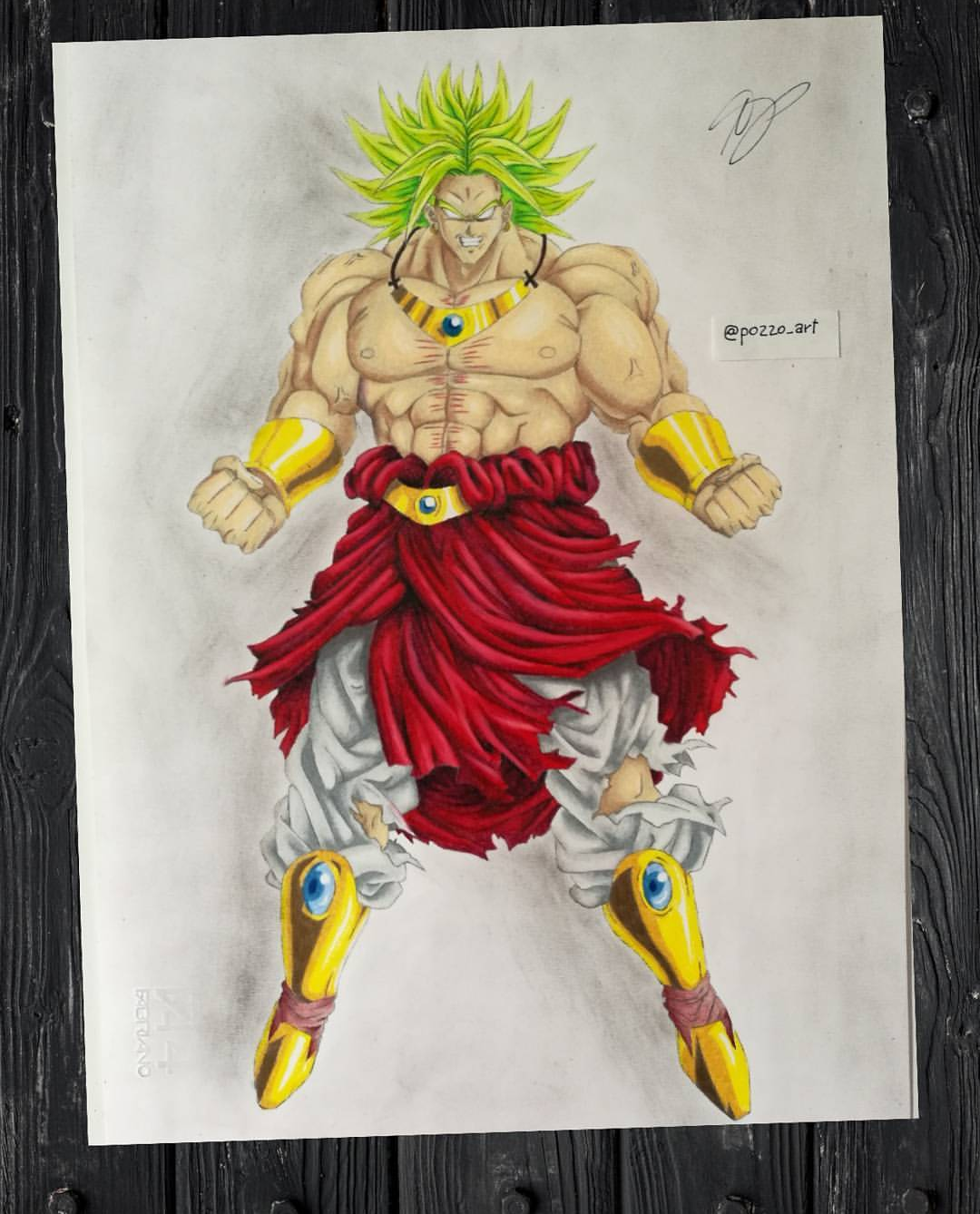 Broly Drawing by PozzoArt on DeviantArt